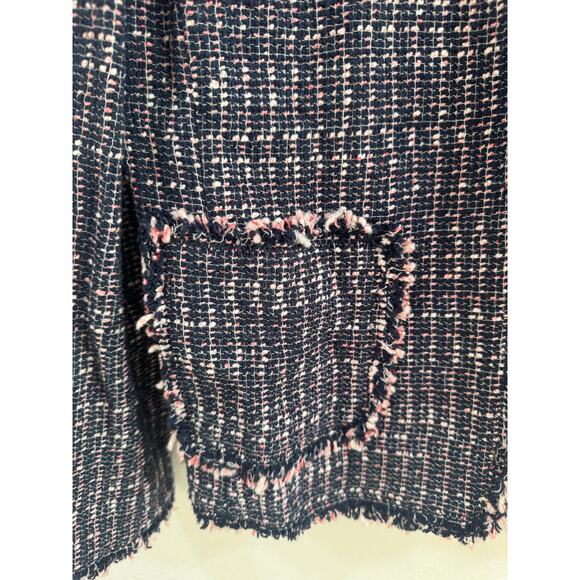 Rebecca Taylor Black and pink tweed blazer NWT - Picture 2 of 6